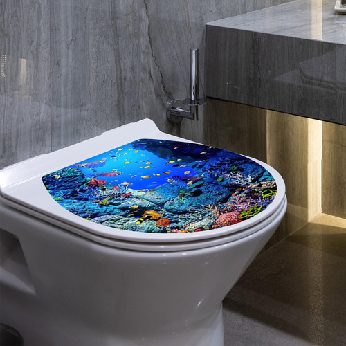 ( Cubierta De Asiento De Inodoro Con Diseño Divertido Y