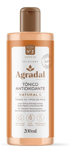 Tônico Antioxidante Natural C 200ml - Agradal
