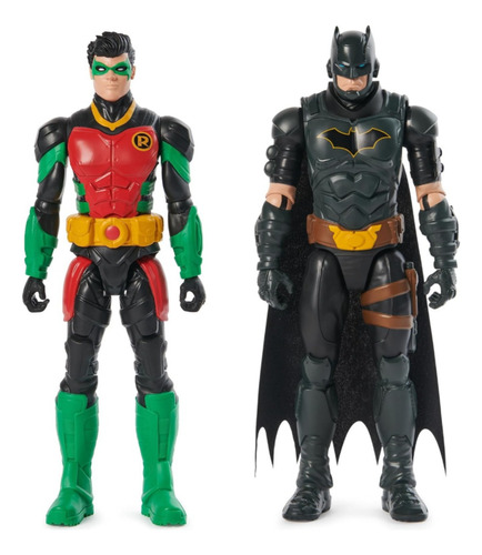 Muñecos Batman Y Robin Grandes Articulados Pack Spin Master 