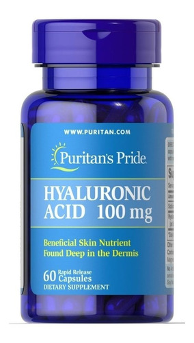 Puritans Pride Ácido Hialurónico 100mg 60 Cápsulas Tienda 