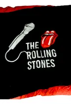 Comprar Acolchado Rolling Stones Queen 2 Plazas Calidad Unica Color Negro Diseño De La Tela Rolling Stones Microfono