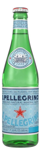 Agua De Manantial San Pellegrino Con Gas Botella 505 Ml