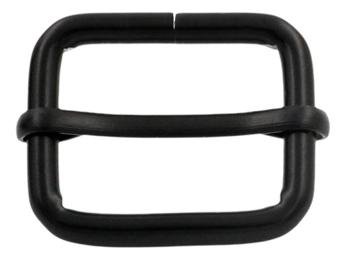 Hebilla Rectangular Negra Metal Generica Barra Deslizante 1 