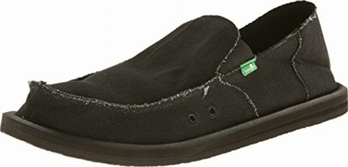 Sanuk Vagabond Zapato Sin Cordones Para Hombre, Blackout, 6