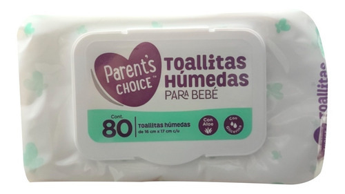 Toallitas Húmedas Para Bebé Parent's Choice 80 Toallitas