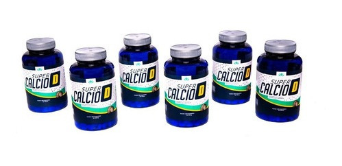 Imagem 1 de 5 de Suplemento Super Cálcio+vitamina D 120 Comp. 750mg Kit 6 Un.