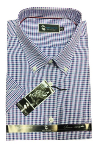 Imagen 5 de 7 de Camisa Cuadros Manga Corta Talles Grandes Especiales