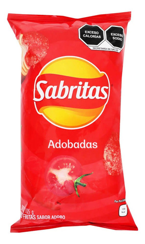 4 Pack Papas Fritas Adobadas Sabritas 105