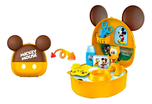 Valija Juguete Disney Mickey Mouse Pluto Set Accesorios Color Valija Mi Primera Mascota