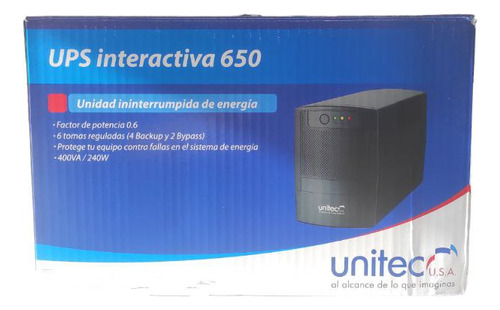 Ups Interactiva 650 Unidad Ininterrumpida De Energia 240w