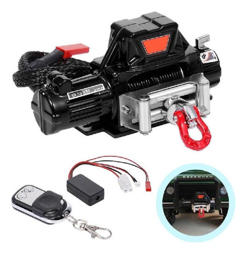 Cabrestante De Rescate Para Coche De Escalada Trx4 Scx10, Ne