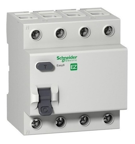Imagen 1 de 2 de Disyuntor Diferencial Schneider Tetrapolar 4x25