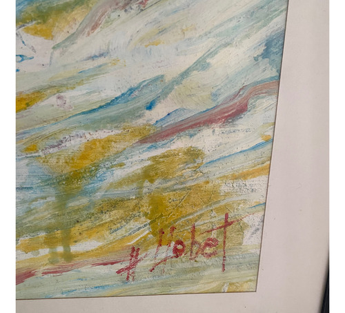 Cuadro Hugo C. Llobet 2012,tec Mixta S Tela,la Vida Fluye (Usado)