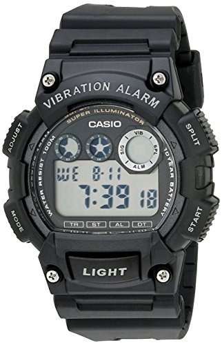 Casio Men W735h-1avcf Reloj Super Iluminador Color Negro