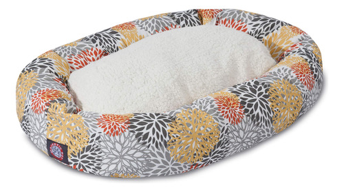 Majestic Pet Cama De Bagel Sherpa Citrus Blooms De 52