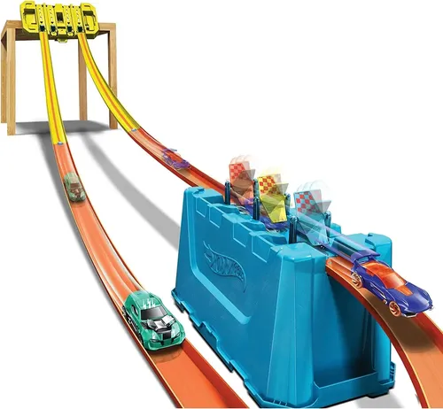 Hot Wheels Track Builder Caixa De Gravidade 4 Lane Fair | Frete grátis