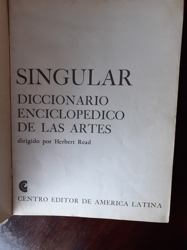 Diccionario Enciclopédico De Las Artes Herbert Read 