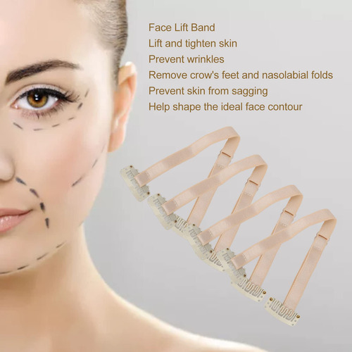 Banda De Estiramiento Facial, 4 Piezas De Bandas De