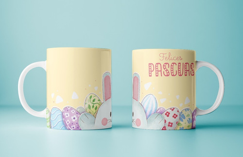 Diseños Plantillas Para Tazas Pascuas Sublimación M47