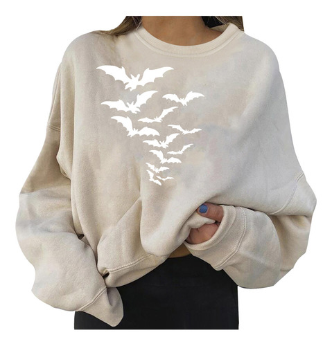 Y Mujer Tops Halloween Casual Gym Manga Larga Sudadera Estam