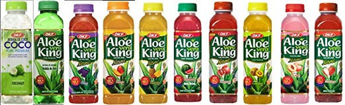 Okf Aloe Vera Rey Bebida (10 Paquete De La Variedad De Sabor