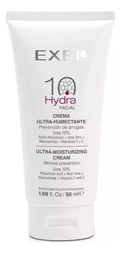 Crema Ultra Humectante Facial Hydra 10 Urea Acid Hialurónico
