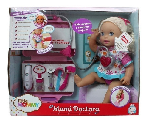 Muñeca Mattel Little Mommy Mami Doctora (35 Cm) Con Sonido