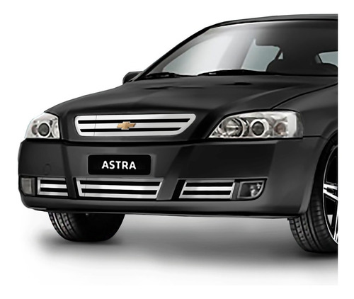 Grade Astra Ss 03/ Aço Inox Logotipo Emblema Gravata Dourada