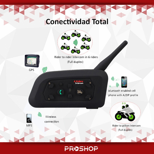 Imagen 3 de 10 de Intercomunicador Bluetooth Kit Manos Libres Casco Moto Modelo Nuevo