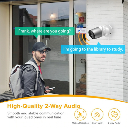 Imagen 6 de 10 de Cámara Ip De Exterior Full Hd Compatible Google Home Y Alexa