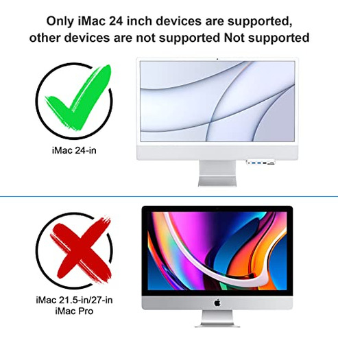 Hub Usb C Gewokliy Para iMac De 24 Pulgadas, Hub Usb C 7 En