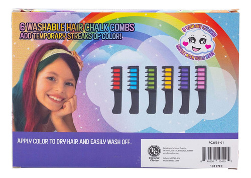 Unicorn Magic Peines De Gis Para El Pelo, 6 Unidades, Juguet