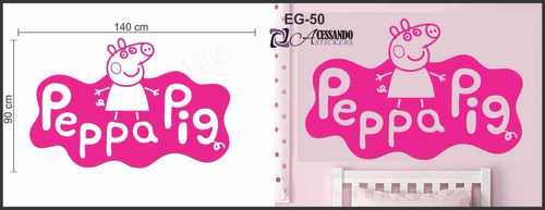 Adesivo Decorativo De Parede Infantil - Peppa Pig Lançamento