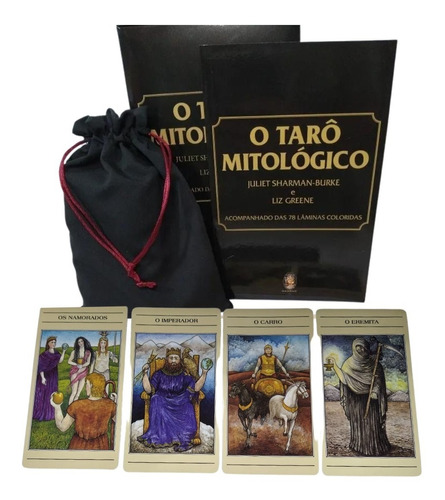 Tarô Mitológico 78 Cartas  + Livro + Brinde Saquinho 