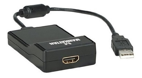 Convertidor Usb 2.0 A Hdmi Manhattan 151061 Negro