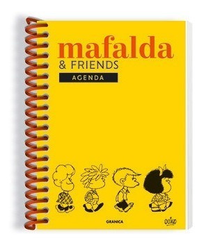 Agenda Mafalda Perpetua Anillada Friends Amarilla -