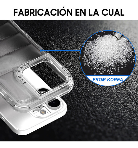 Funda Transparente Acolchonada Antigolpes Para Smartphone Negro Iphone 12 / 12 Pro