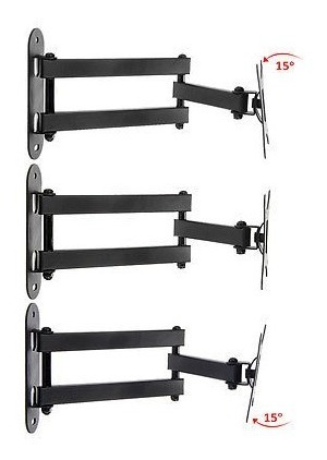 Imagen 3 de 4 de Full Motion Tilt Tv Montaje En Pared Soporte Giratorio Lcd L