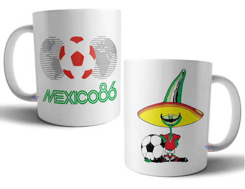 Taza Cerámica Mundiales Logo Mascota Copa Mundial De Fútbol