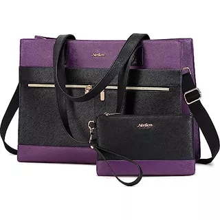 Nerlion Laptop Bag For Women 15.6 Inch Laptop Tote Bag ...