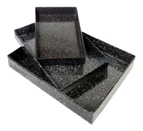 Imagen 2 de 2 de Asadera Enlozada 45 X 35 X 4,5 Cm Reforzada P/ Horno Cocina