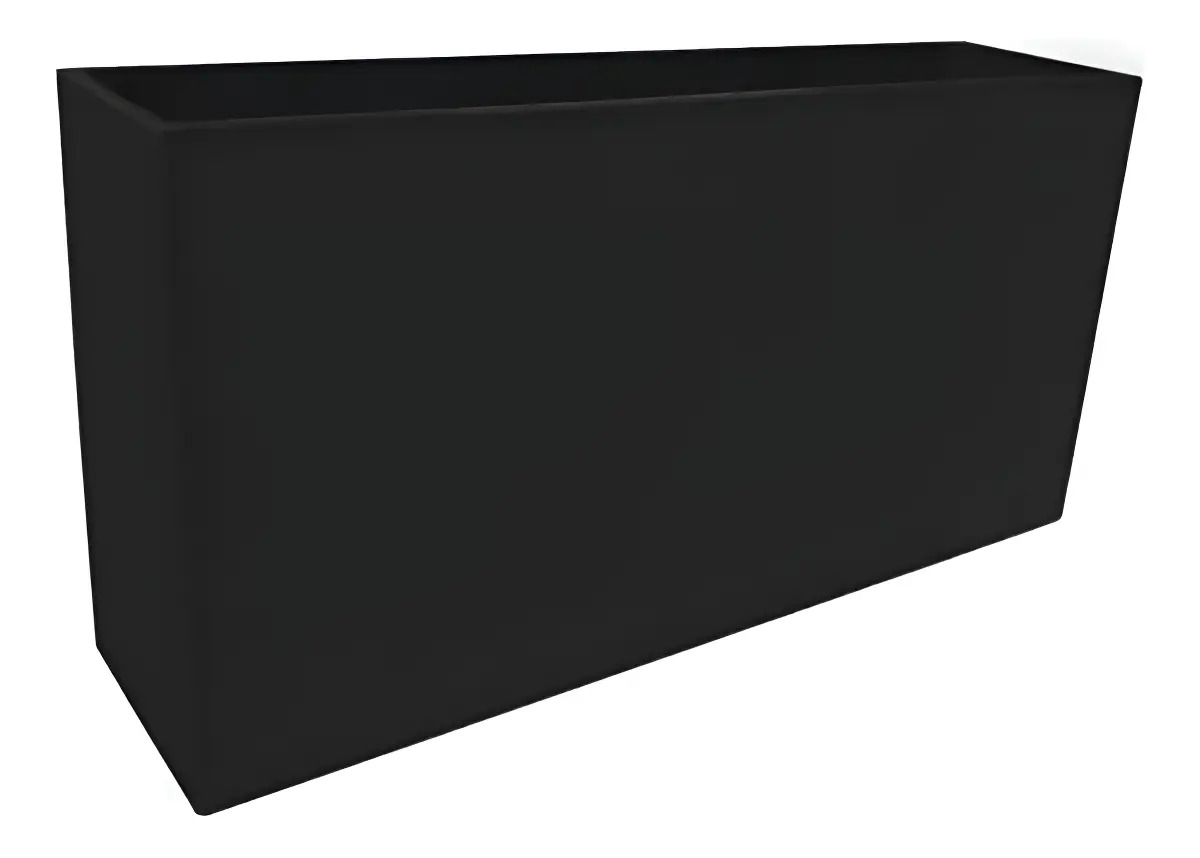 Maceta Fibra de Vidrio Jardinera 100x40x20 Cm Color Negro