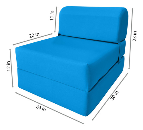 Cama Plegable De Espuma Para Silla Sofá 15 X 61 X 178 Cm Tur