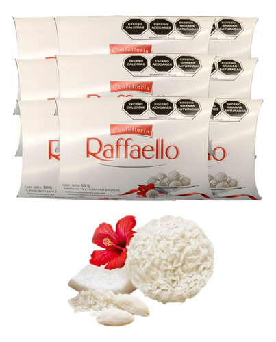 Chocolate Blanco Coco 5pack 6pz C/u 30pz Raffaello Almendra