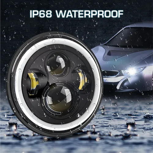 Qu Faro Led Redondo De 7 Pulgadas For Camión 4 X 4