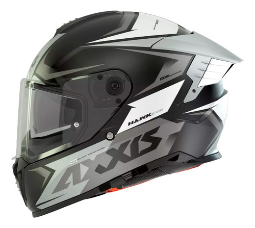 Casco Moto Axxis Hawk Evo Ixil A2 Titanio Mate Doble Visor