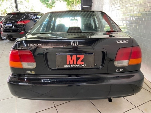 Imagem 9 de 11 de Civic Lx 1998 Preto 1.6 Completo