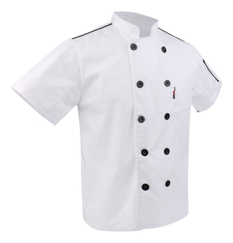 Camiseta De Uniforme De Chef De Verano L Blanco 