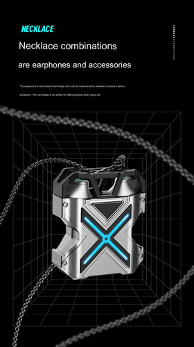 Audífonos Bluetooth X Cyberpunk Metal Space Capsule, Porta