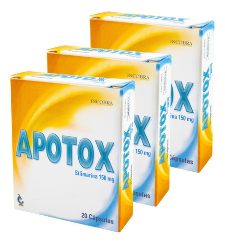 Silimarina 150mg Apotox X20caps - Unidad a $1733